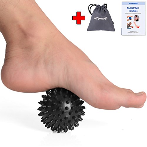 STURME Massage Ball Spiky Deep Tissue Foot, Back, Plantar Fasciitis & All Over