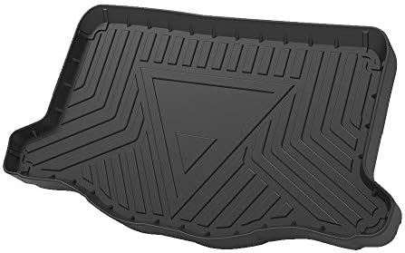 Cqlights Fit Cargo Liner for Honda Fit 2015 2016 2017 2018 2019 2020 Trunk Liner Tray Heavy Duty Rubber Rear Cargo Area Mat Waterproof Protector Floor Mat Black