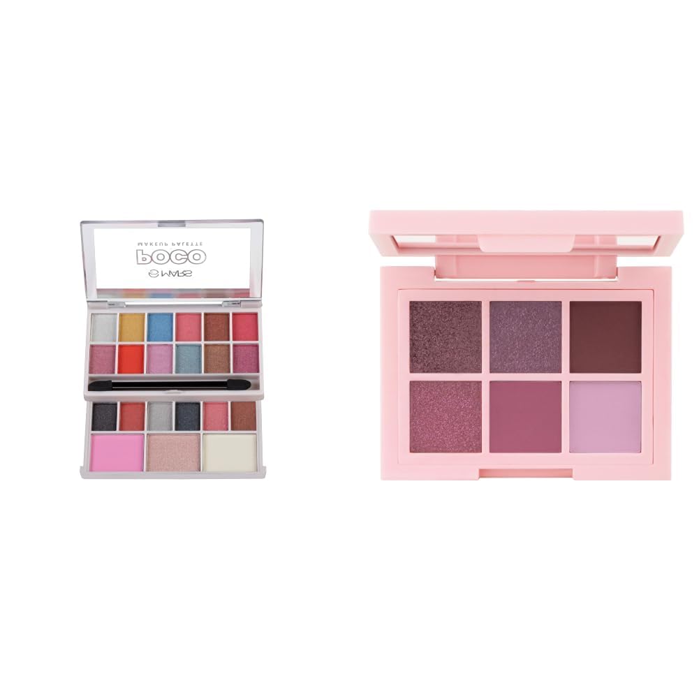 MARS Poco Face Makeup and eyeshadow Palette with Slider Case MARS Blooming Matte Shimmer Eyeshadow Palette 4.8gm 02-Dahlia-image-12