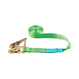 Connex Zurrgurt - Einteilig - 5 m x 38 mm - 2000 kg maximale Belastbarkeit - Mit Spannratsche, ohne Haken - Aus Polyester / Spanngurt / Ladungssicherung / Ratschengurt / B34419