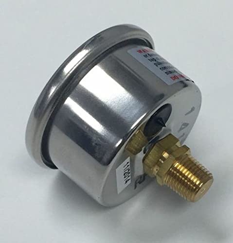 Pirate Mfg Braided Holley 4150 Double Pumper Fuel Line Log Anodized W/Blk Oil Filled Gauge #TOP5