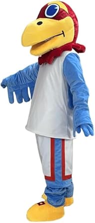 Sport Cute Jayhawk Bird Animals Mascot Costume Party School Spirit Sports Costumes & COOL FAN