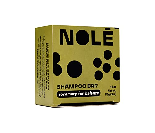 Nole Shampoo Bar Rosemary For Balance, Dandruff Shampoo Bar For Hair | Sustainable, 100% Plastic Free Packaging, Eco-Friendly | 3 Oz #TOP10