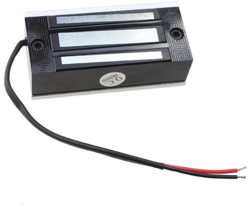 Miniatura 5 de AGPtek 60kg 130LBs Cerrojo eléctrico magnético con fuerza de retención para sistema de control de acceso - Modo NC Fail-Safe con electroimán