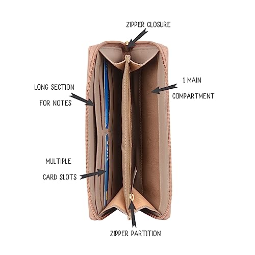 Image of Baggit Women Wallet Large Size | Ladies Stylish Purse Bag | Credit Card Money Holder