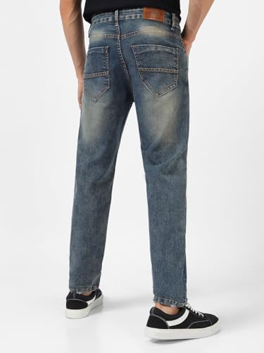 Image of Urbano Fashion Men's Regular Fit Washed Jeans Stretchable