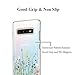 Unov Case for Galaxy S10 Case Clear with Design Soft TPU Shock Absorption Slim Embossed Floral Pattern Protective Back Cover for Galaxy S10 6.1in (Flower Bouquet)