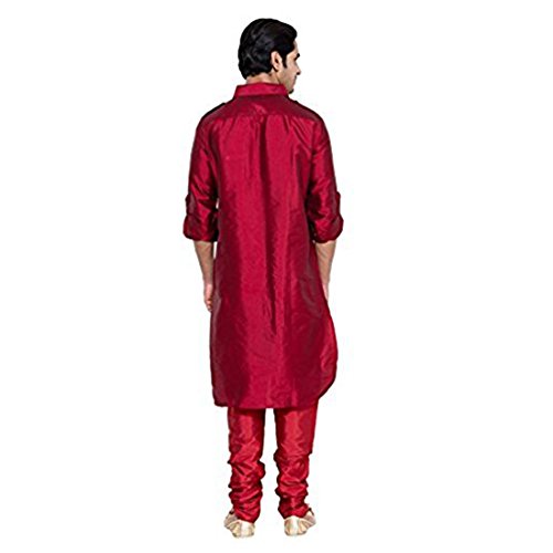 Pathani Kurta ropa tradicional india para hombre confeccionada en seda mezcla 2