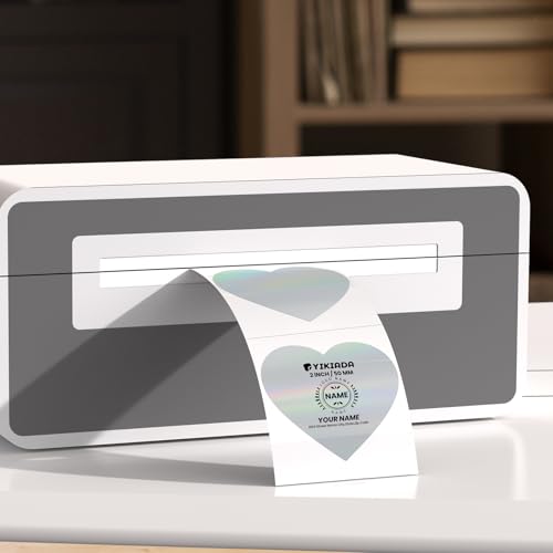 Décalcomanies imperméables pour décoration de code QR et étiquettes thermiques cœur - 3