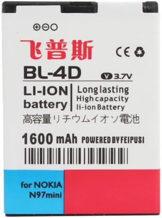 1600mAh 3.7V Feipusi Rechargeable BL-4D Battery For NOKIA N97mini
