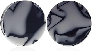 (1 PAIR ONLY) Acrylic Epoxy Double Flare Flesh Tunnel Gauge Earring Ear Piercing available size 8g (3mm) to 2" (50mm)