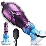 Monster Dildo Aufblasbarer Anal Alien Fantasy Dildo Horse Knot Analdildos BDSM Sexspielzeug Extrem für Frauen Männer Paare Analplug Groß Analspielzeuge Prostata Stimulation Dick Anal Sex Toys
