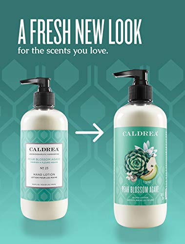 Caldrea Hand Lotion, For Dry Hands, Made With Shea Butter, Aloe Vera, And Glycerin And Other Thoughtfully Chosen Ingredients, Pear Blossom Agave Scent, 10.8 Oz #TOP2