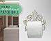 Comfify Fleur De Lis Cast Iron Toilet Paper Holder – Wall Mounted Tissue Dispenser – European Vintage Design – 7.28