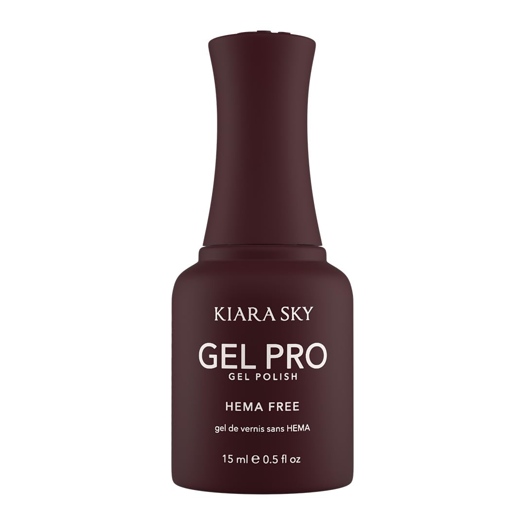 KIARA SKY Gel Pro HEMA-Free Gel Nail Polish | Full Coverage, 28+ Day Wear, Self-Leveling, UV/LED Soak-Off, 0.5 fl oz | Wine And Only #141