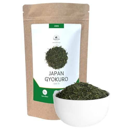 Japan Gyokuro, grüner Tee aus Japan, Ernte 2025, loser premium Grüntee, ohne zugesetzte Aromen, Feine Süße und Umami | WonderTea Japan Gyokuro Green Tea (100g)