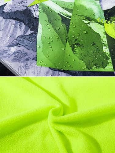 Image of Kids Rain Jacket Boys Girls Fleece Lined Rain Coat Windbreaker
