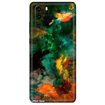 Gadget Gear Vinyl Skin Back Sticker Multi Water Color (93) Mobile Skin Compatible with Huawei P30 Pro (Only Back Panel Coverage Sticker)