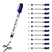 Markal 96825 Valve Action Liquid Paint Marker with 1/8" Bullet Tip, Blue (12 Markers)