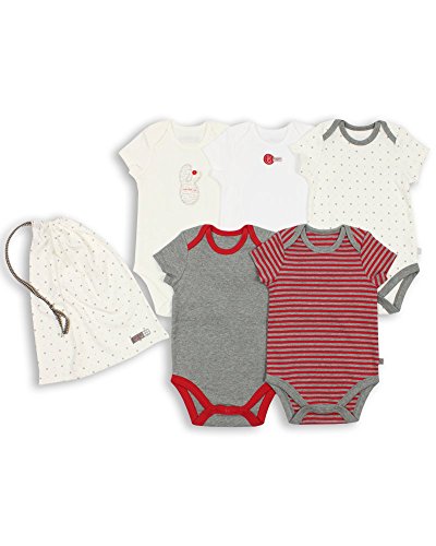 The Essential One - Paquete de 5 Body Bodies para bebé unisex ESS87