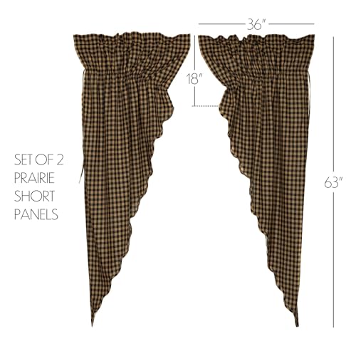 VHC-Brands-Black-Check-Cotton-63x36x18-Scalloped-Prairie-Short-Panel-Set-of-2-Black VHC Brands Black Check Cotton 63x36x18 Scalloped Prairie Short Panel Set of 2 Black