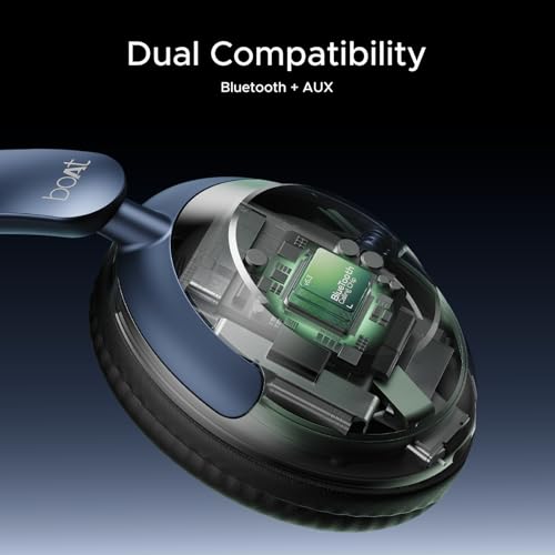 boAt Rockerz 650 Pro (2025 Launch),Touch/Swipe Controls,Dolby Audio,80Hrs Battery,2Mics Enx,Fast Charge,App Support,Dual Pair,Bluetooth Over Ear Headphones,Wireless Headphone with Mic (Starry Night) - Image 8