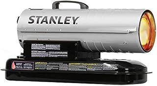 STANLEY ST-80T-KFA Kerosene/Diesel Forced Air Heater, 80,000 BTU, Silver