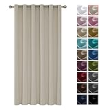 cortinas para dormitorio modernas 2018 DIMENSIÓN - Material: 100% Poliéster, Peso: 230g / m2. Contiene 1 panel por paquete, dimensión 200 x 280 cm (ancho x alto). La altura de la cortina se mide desde la parte superior del anillo.