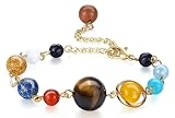 Fesciory Solar System Bracelet for Women, Universe Galaxy Beaded Jewelry