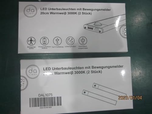 Da LIGHT Luci LED da incasso con sensore di