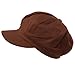 Summer 100% Cotton Plain Blank 8 Panel newsboy Gatsby Apple Cabbie Cap Hat Brown
