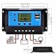 JZK 20A 12V/ 24V Intelligenter Solarpanel Laderegler Solar Panel Regler mit LCD-Display USB-Anschluss, Überstromschutz, für Solarpanel Batterielampe LED Beleuchtung