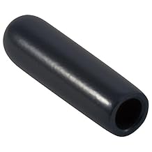 Caplugs HVC-875-16 HVC Series Flexible Round Caps 25 Pack, Black Flex500, 0.875" W x 1.000" L Thread Protectors, Dust & Moisture Seals, Masking, Painting, Limited High Temp Exposure 99390085