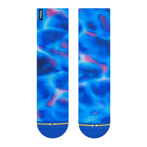 MERGE4 Daniel Jean-Baptiste Blue Water Color Crew Socks2
