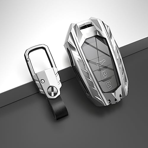 SLAKNOK for Toyota Key Fob Cover with Keychain,Zinc Alloy Protection Key Case Compatible with 2018-2022 Camry RAV4 Highlander Corolla Avalon C-HR Prius GT86 Premium Smart Key shell Accessories by SLAKNOK - Used condition - Image 4