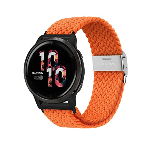 Niboow 22mm Strap for Garmin Venu 3/Venu 2/Vivoactive 4/Forerunner 265/Forerunner 255/Forerunner 255 Music