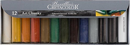 CRETACOLOR Art Chunky Set Of 12 (Oil-Free And Water-Soluble)|Black