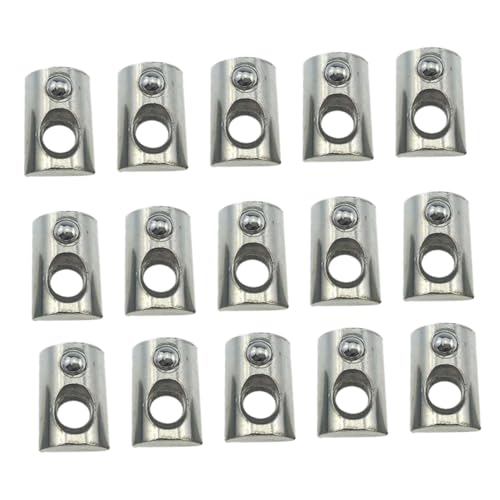 Unomor Aluminum Extrusion Connectors Carbon Steel Nickel Plated t Slot Nuts Easy Install 100pcs