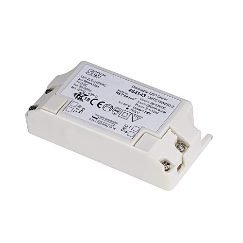 Preisvergleich Produktbild SLV LED-Treiber, 15 W, 350 mA, inklusiv Zugentlastung, dimmbar 464143