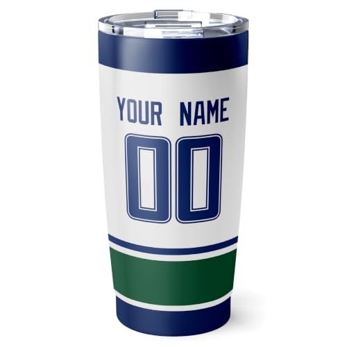 Image of ANTKING Vancouver Tumbler 20oz Custom Name Number Travel Mug Gifts | Stainless Steel Insulated Coffee Cup for Men Women