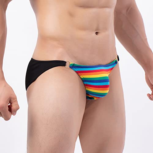 Cotton Striped Gay Thong Clothing Designer Jockstraps Large Size3