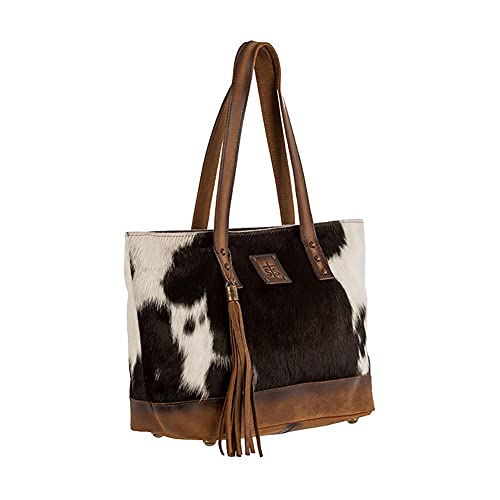 Sts Ranchwear Women's Western Classic Cowhide Tote Handbag, Multicolored #TOP2
