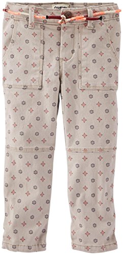 Image of OshKosh B'gosh Little Girls' Print Woven Pants (Kid) - Multicolor - 5