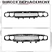HECASA Front Bumper Upper Grille Compatible with 2008-2014 Dodge Challenger Grill W/Bezel Chrome Molding Trim Replacement for CH1200338 68043388AB