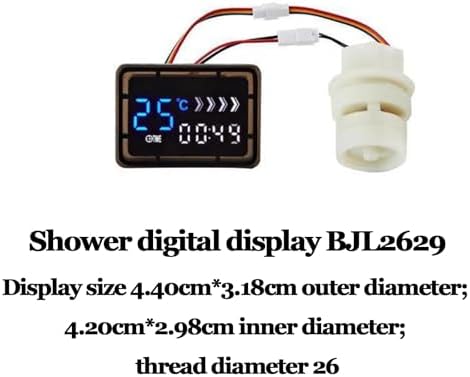 Micro Hydro Generator Shower Head With Digital Temperature Display - Self-Powered Water Flow Energy Device, Eco-Friendly Bathroom Accessory(BJL2629) image 5