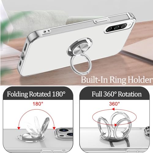 Coque silicone souple Sony Xperia 10 IV fine et transparente argenté