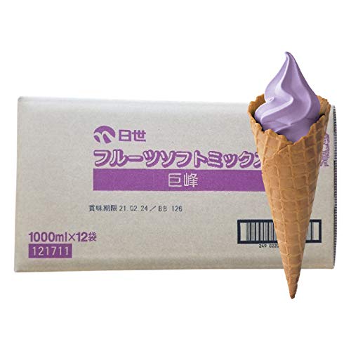 Amazon.co.jp: 日世 フルーツソフトミックス 巨峰 1ℓ×12本 : 食品