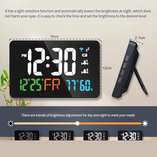 Reloj de escritorio inteligente WiFi: soluciona desajustes de hora y clima 6