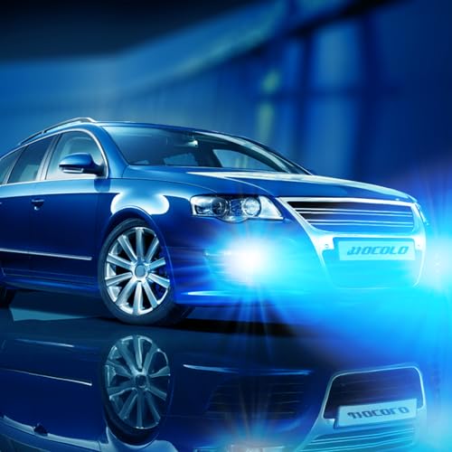 HOCOLO 2x F2 H4 HB2 9003 8000K 8000LM Car LED Fog Lights Replace Halogen Bulbs,3570 CSP-Chips 80W Lamps, Bright IP68 Waterproof Vehicle Lamp Accessories Exterior Automotive (Ice Blue, H4/HB2/9003)