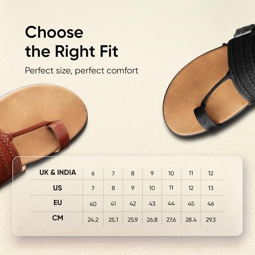 Image of Frido Puneri Chappal for Men | Available in 2 Options- Arch Support & Without Arch | Traditional Indian Leather Sandals with Memory Foam, Wide Toe Box & Zero Drop Design | Adjustable Ethnic Footwear
